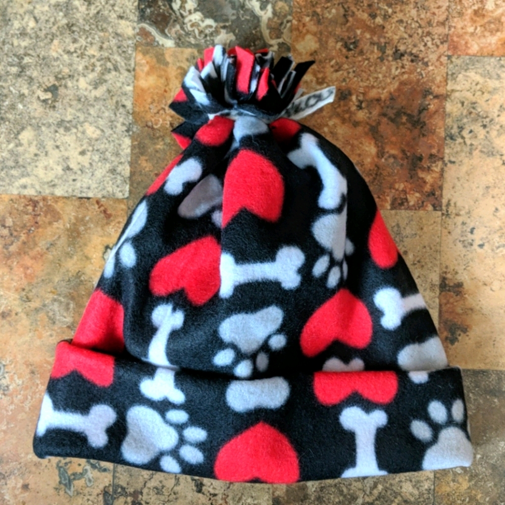 Handmade warm fleece winter hat